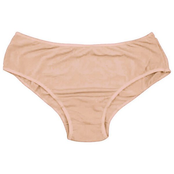 Calcinha Cotton Lisa Com Cós Largo Plus Size Rexton - Chocolate - 48