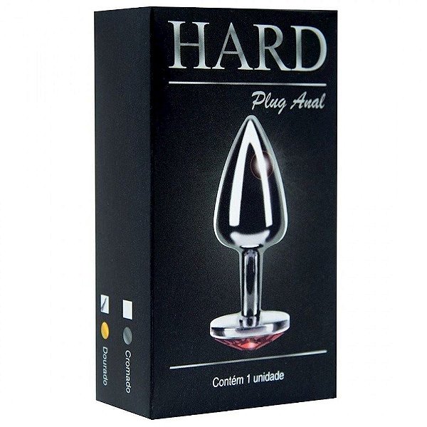 Plug Anal Metal com pedra - Hard