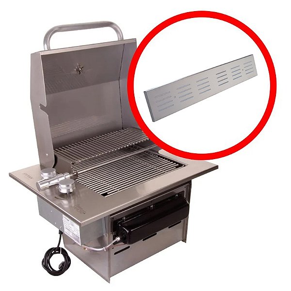Assador Grill de Embutir a Gás com Tampa PREMIUM CTG GRADE Titan