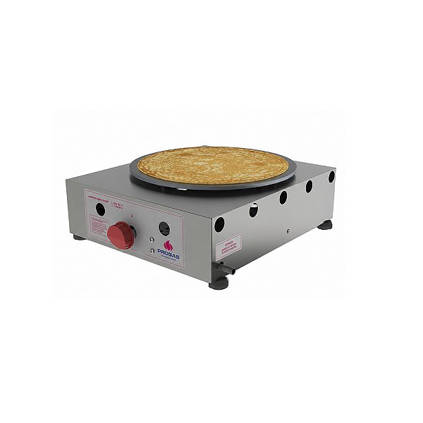 Chapa a Gás para Crepe Francês Redonda PRKF-101 G Progás