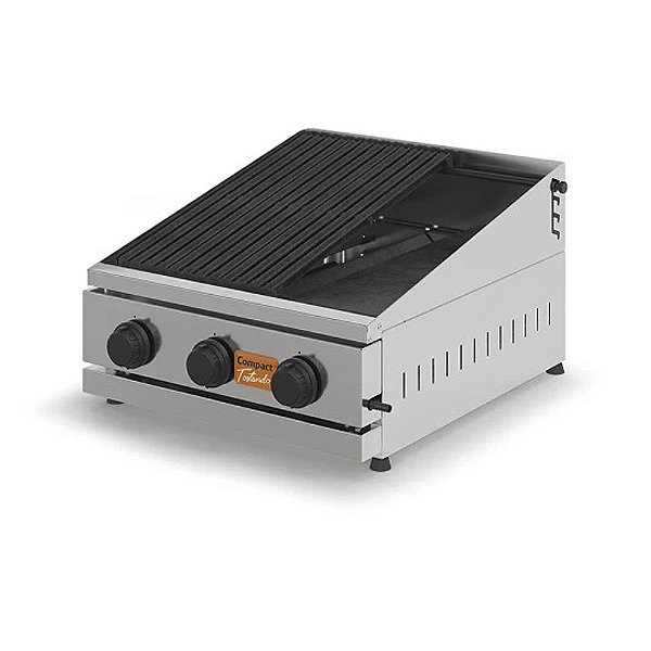 Chapa Grill Charbroiler a Gás 60 cm CHR60FL Tostando