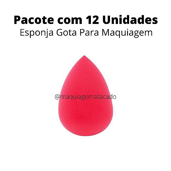 Esponja Gota Para Maquiagem Atacado Box 12 Unidades