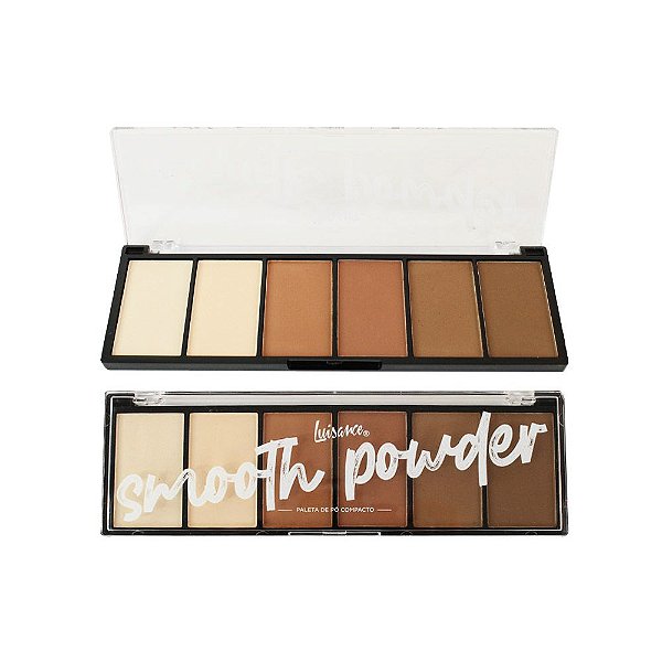 Paleta de Pó Compacto e Contorno Smooth Powder Luisance L3120