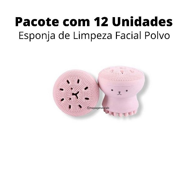 Esponja de Limpeza Facial Polvo Atacado Box 12 Unidades