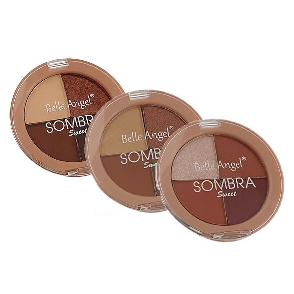 Kit 03 Unidades Quarteto de Sombras Sweet Belle Angel B091