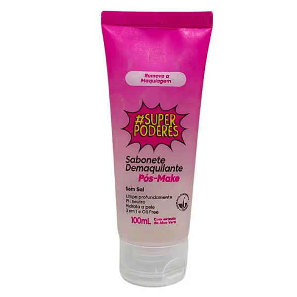 Sabonete Demaquilante Pós Maquiagem Sem Sal Super Poderes PMSP02