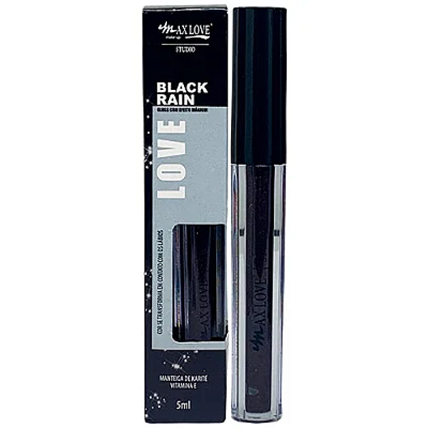 Gloss com Efeito Mágico Black Rain Max Love ML271