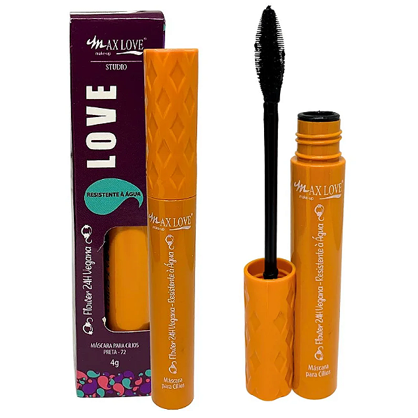 Máscara Para Cílios Flower 24 Horas Vegana Nº 72 Max Love ML709 Rímel