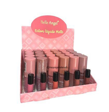 Batom Líquido Matte Belle Angel B079 Grupo 01 Atacado Box 24 Unidades