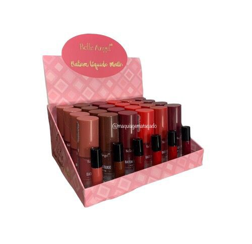 Batom Líquido Matte Belle Angel B079 Grupo 02 Atacado Box 24 Unidades