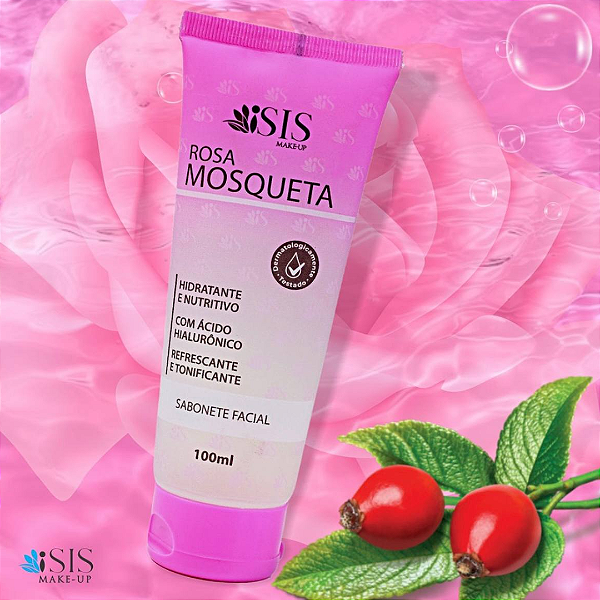 Sabonete Facial Rosa Mosqueta Isis Makeup