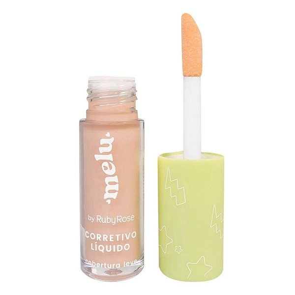 Corretivo Líquido Cobertura Leve Melu By Ruby Rose RR8104 Amendoim 2