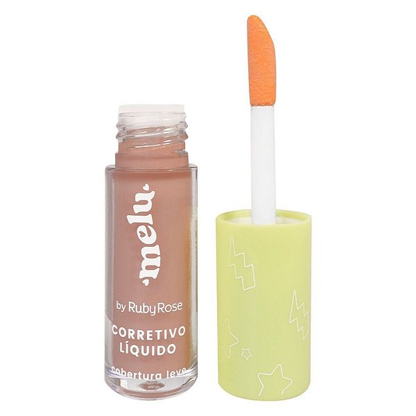 Corretivo Líquido Cobertura Leve Melu By Ruby Rose RR8104 Chocolate 5