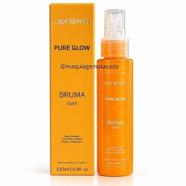 Bruma Pure Glow Gold Pele e Cabelo Lady Beauty PRO09
