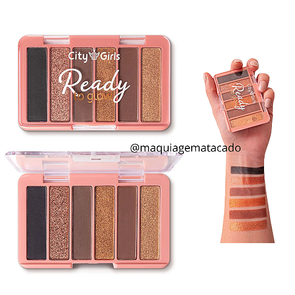 Paleta de Sombras Ready to Glow City Girls CG334 Cor B