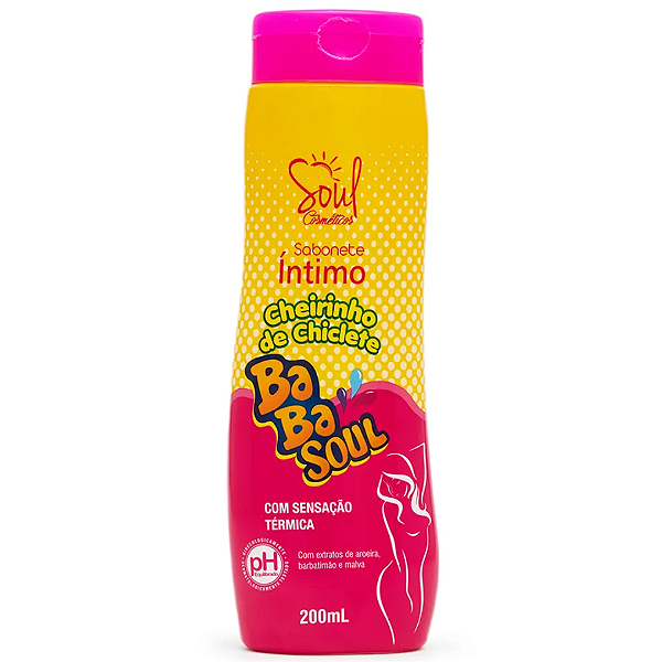 Sabonete Íntimo Cheirinho de Chiclete Babasoul Soul Cosméticos Tutti Frutti SL923