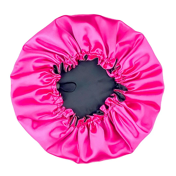 Touca de Cetim Dupla com Regulador Ajustável Antifrizz Para Cabelo Cor Aleatória