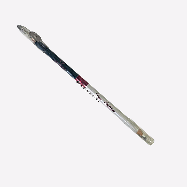 Lápis de Olhos 2 em 1 Preto e Branco Com Apontador Duo Option Jasmyne JS20001