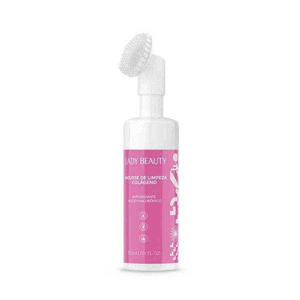 Mousse de Limpeza Colágeno Lady Beauty LB28