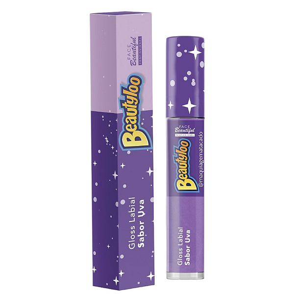 Gloss Labial Beautyloo Sabor Uva