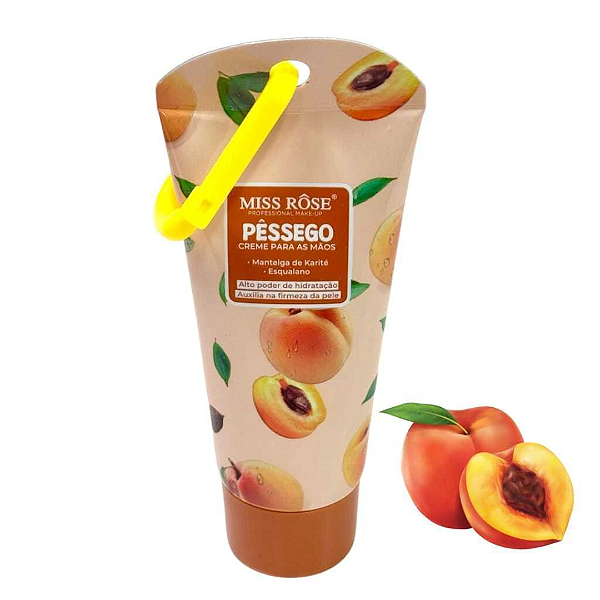 Creme Para as Mãos Hidratante Miss Rôse 7912-025Z1 Pêssego