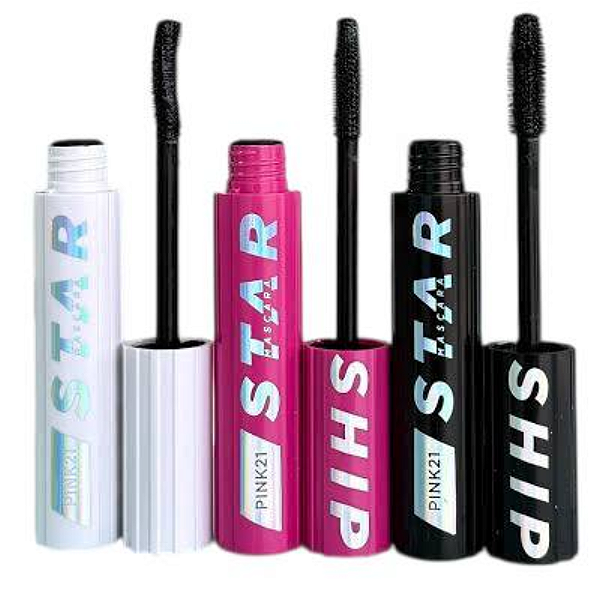 Kit 03 Unidades Máscara Para Cílios Star Ship Pink 21 CS5830 Rímel