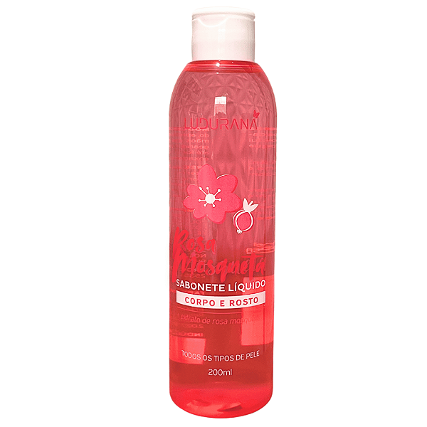 Sabonete Líquido Corpo e Rosto Ludurana Rosa Mosqueta B00296