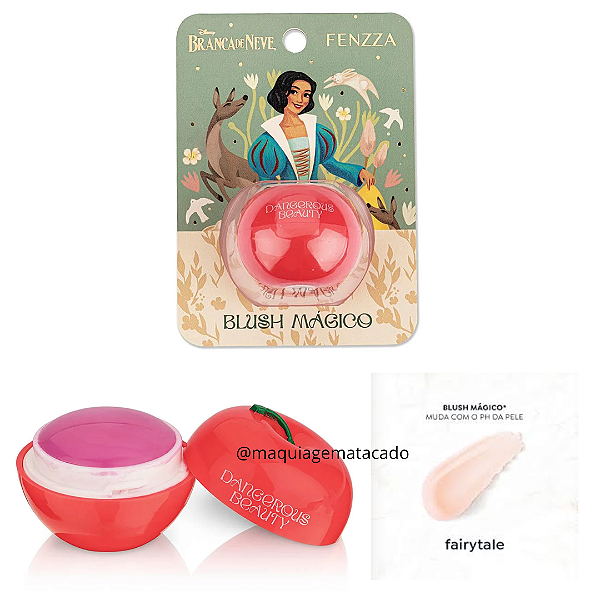 Blush Mágico Branca de Neve Fenzza DIS223 Cor Fairytale