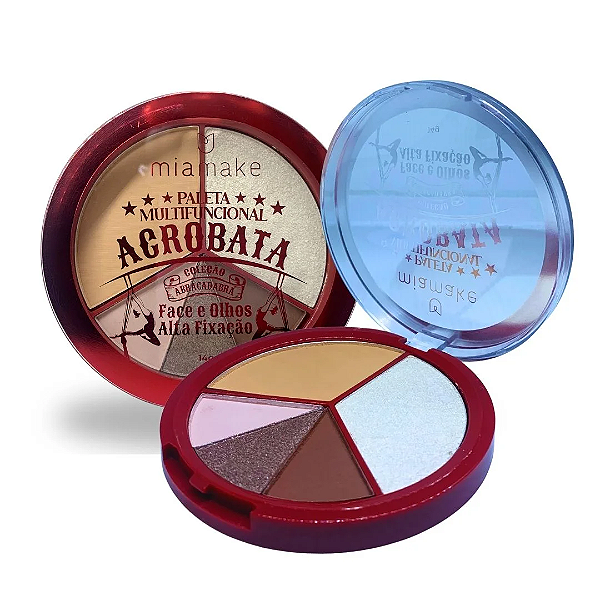 Paleta Multifuncional Face e Olhos Acrobata Coleção Abracadabra Mia Make 552