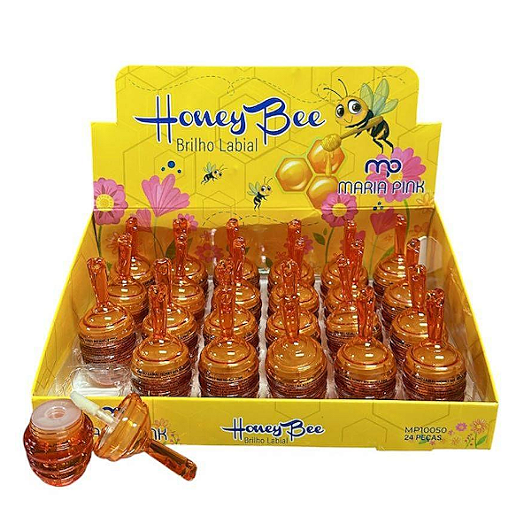 Gloss Brilho Labial Honey Bee Maria Pink MP10050 Unidade