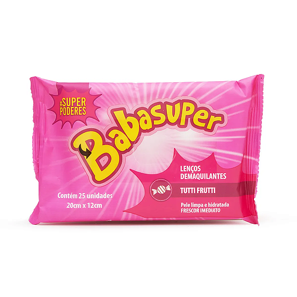 Lenços Demaquilantes Babasuper Super Poderes Tutti Frutti
