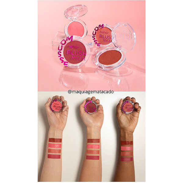 Kit 04 Unidades Blush Mousse Joker Mahav