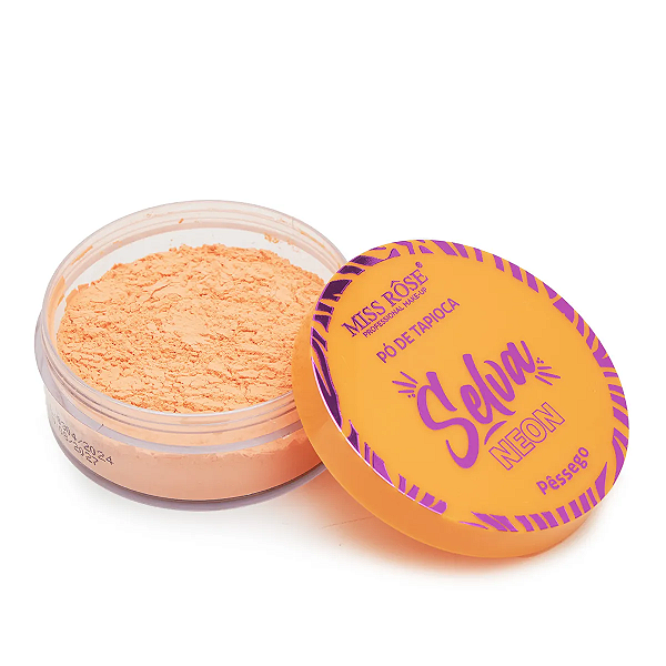 Pó Solto de Tapioca Pêssego Selva Neon Miss Rôse MR093A