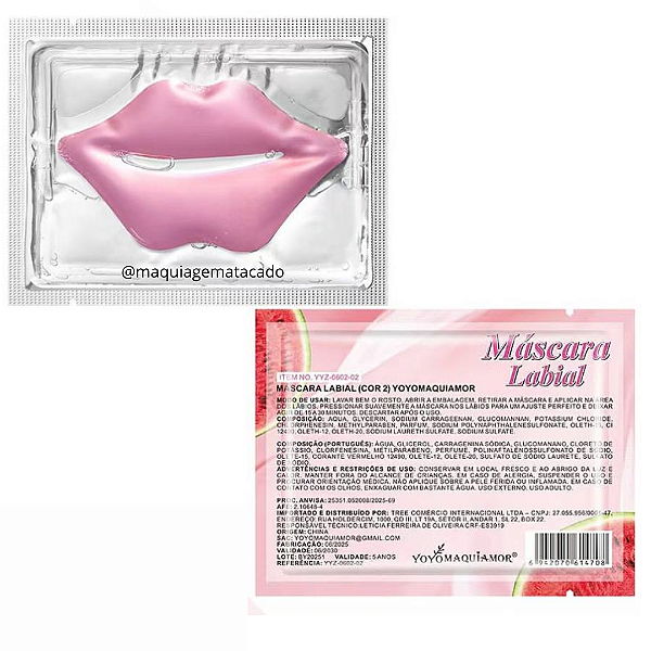 Máscara Labial Yoyo Maquiamor Melancia YYZ-0602-02