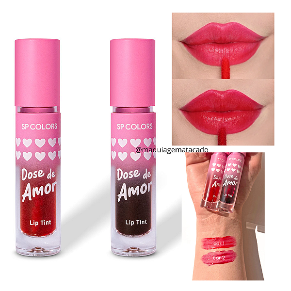 Kit 02 Unidades Lip Tint Dose de Amor SP Colors SP379