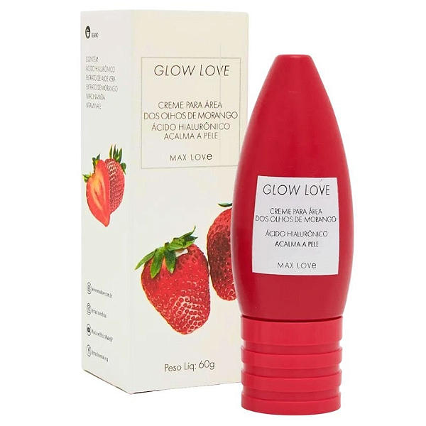 Creme Para Área dos Olhos de Morango Glow Love Max Love ML606