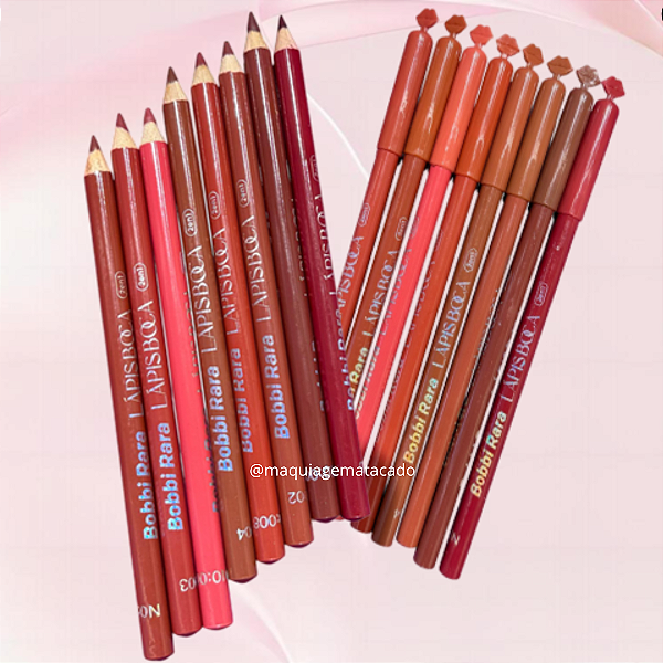 Kit 08 Unidades Lápis de Boca Plump Lip Liner Bobbi Rara BR863