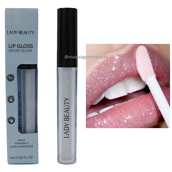 Lip Gloss Snow Glow Maçã Lady Beauty L36