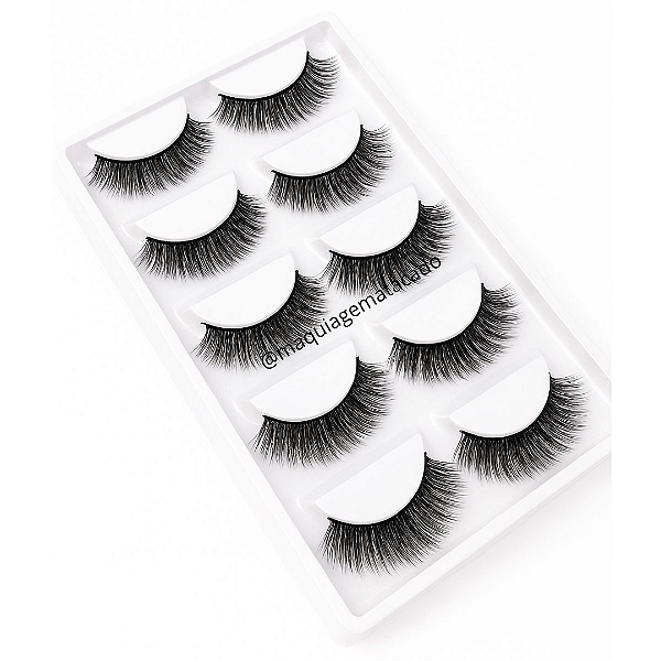 Cílios Postiços 05 Pares Make Lolita ML212