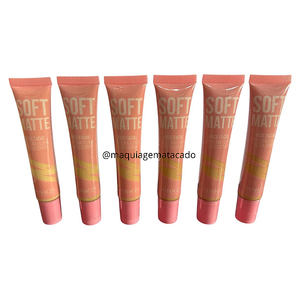 Kit 06 Unidades Base Soft Matte Pink 21 CS5673