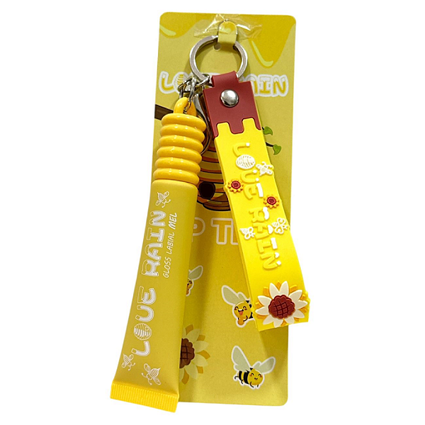 Lip Gloss Honey Mel com Chaveiro Love Rain LR1019