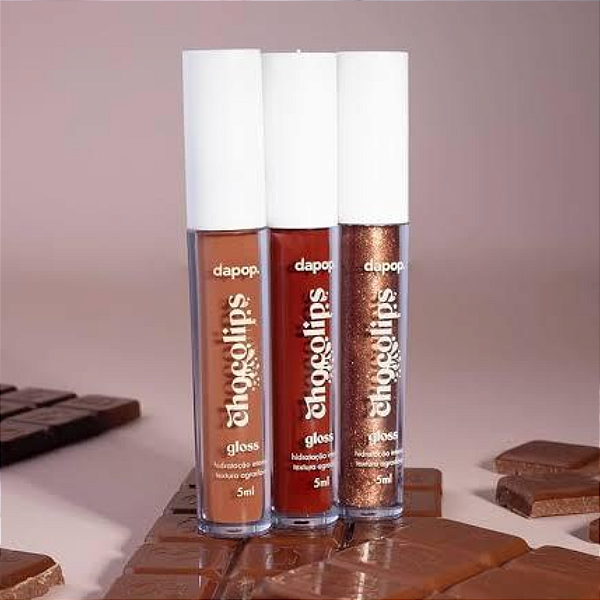 Kit 03 Unidades Gloss Chocolips Da Pop DP2234A