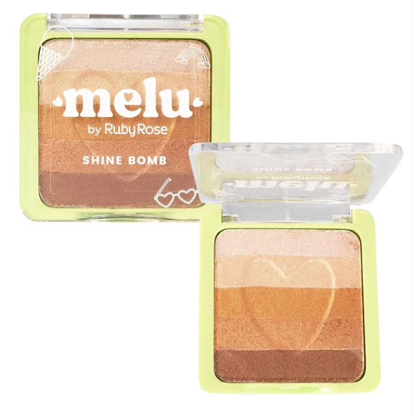 Iluminador Shine Bomb Melu by Ruby Rose HB7233 Cor 02 Apple Pie