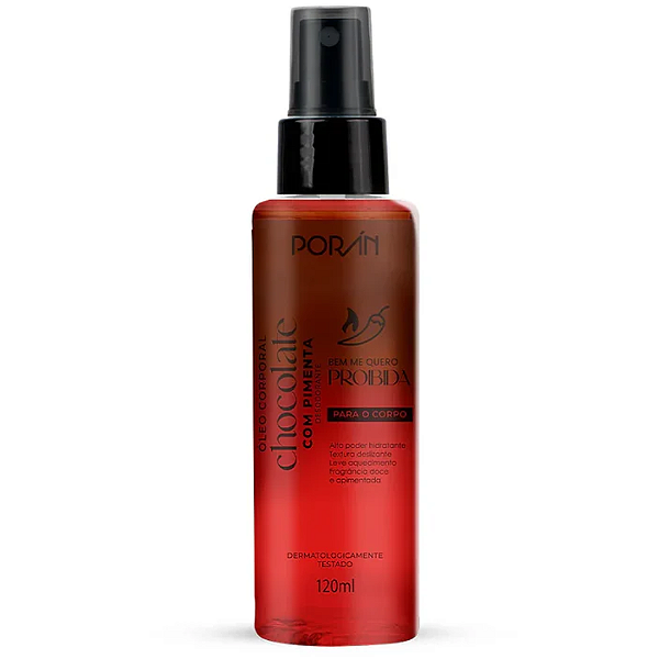 Óleo Corporal Bem Me Quero Proibida Chocolate com Pimenta Porán PR302