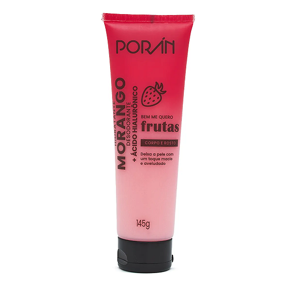 Hidratante Corpo e Rosto Bem Me Quero Frutas Morango Porán PR245