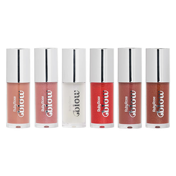 Kit 06 Unidades Gloss Shine Like Blow Ruby Rose HBL6408