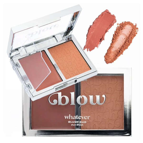 Blush Duo Cremoso e Pó Whatever Blow Ruby Rose HBM05 Cor 1 Morning Routine