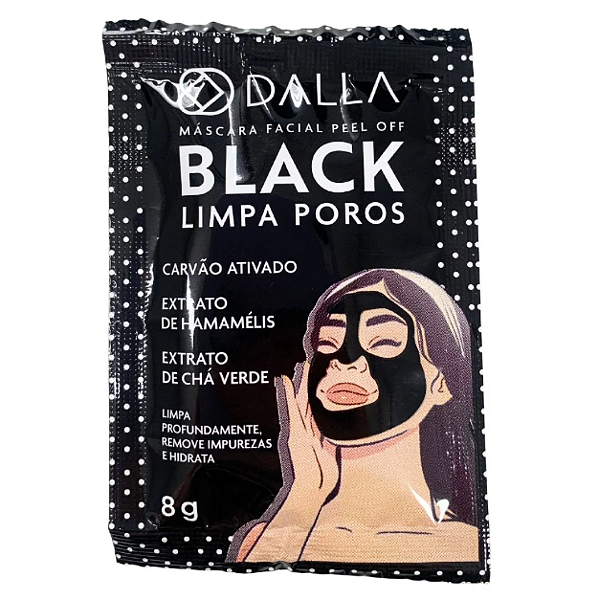 Máscara Facial Peel Off Black Limpa Poros Dalla DL1003