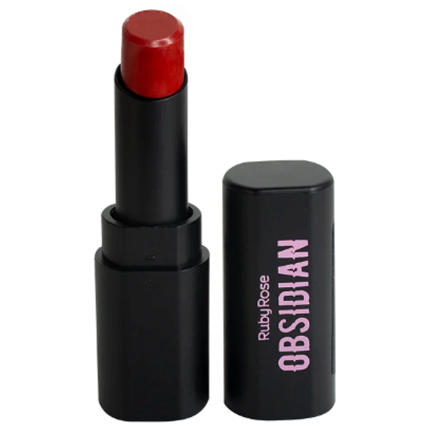 Batom Cream Satin Obsidian Ruby Rose HB7000 Cor 03