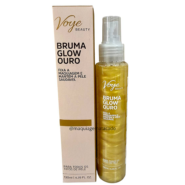 Bruma Fixadora Voye Beauty Glow Ouro VB055
